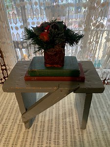 Antique Primitive Painted Gray Wooden Bench Chippy Old Paint - Etsy