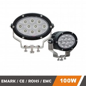 [Hot Item] LED Industrial Work Lights 7" 100wwith Emark CE RoHS DOT with ISO9001 IATF16949 for Truck Work Light Heavy Duty Machine