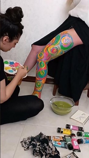 body painting (part 2) || Step By Step || Body Painting Tutorial #BodyPainting #body #BodyArt