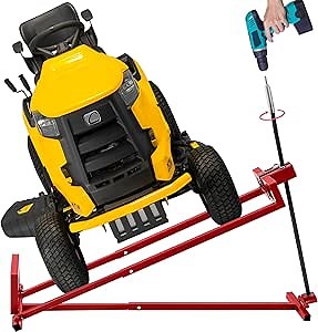 Lawn Mower Lift Jack, TUNTENDO Lifting Platform 882 Lbs Capacity Telescopic Maintenance Jack