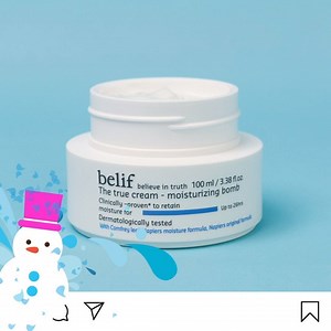 Moisturizing Bomb: A rich but quick-absorbing moisturizer that plumps skin, restores firmness, and boosts elasticity for a hydrated and luminous complexion. ✨✨ | belif