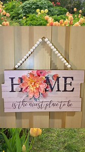 4.8K views · 37 reactions | Easy Spring Flower Sign Dollar Tree DIY #DollarTree #springdiy | Crafty Beach | Facebook