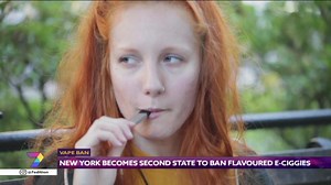 Vape Ban | New York Becomes Second State To Ban Flavoured E-Ciggies New York became the second U.S. state to ban flavored e-cigarettes Tuesday, following several vaping-linked deaths that have raised fears about a product long promoted as less harmful than smoking. #7Edition #ntv7 | ntv7 7Edition | Facebook
