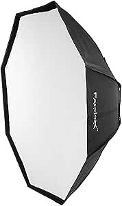 Fotodiox Pro 48" (120cm) Octagon Softbox with Alien Bee Speedring for Alien Bees, DigiBee, and Compatible - Standard Softbox with Silver Reflective Interior with Double Diffusion Panels