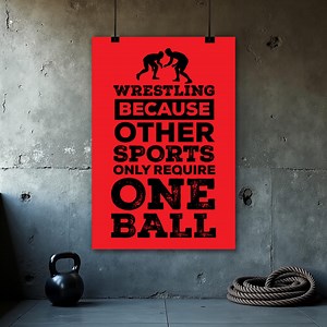 Wrestling Poster, Funny Wrestling Wall Art, Wrestling Motivation, Wrestling Room Decor, Motivational Wrestling Poster, Gym, Office Decor - Etsy