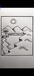 1.9M views · 7.2K reactions | Beautiful Mountain scenery drawing with pencil sketch #scenery #mountains #reelsfacebook | Kobir Art And Drawing | Facebook