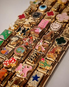 Gold Charm Bracelet, Custom Italian Bracelet, Assembled Y2K Italian Charm Bracelet, Build Your Own Charm Bracelet, Mothers Day Gift - Etsy UK