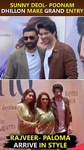 47K views · 2.1K reactions | At the 'Dono' Trailer launch Sunny Deol- Poonam Dhillon make grand entry with Rajveer Deol and Paloma. | Bollywood Now | Facebook