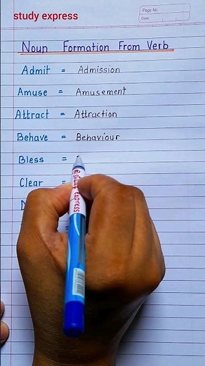 Noun form #english #nounform #wordformation