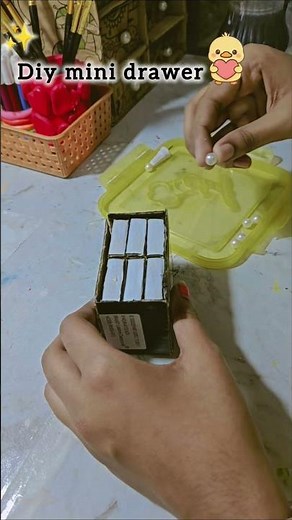 DIY mini drawer with matchbox #diy #artscraft #miniature