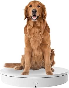 13 inch White Smart Turntable Large Rotating Display Stand with Remote Commercial Product Photography Turntable 99lb Capacity 360 Photo Booth from Shot to Export in Minutes