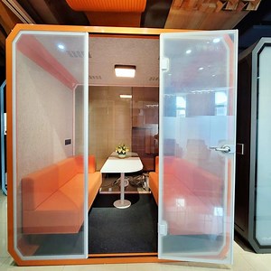[Hot Item] Movable Portable Meeting Soundproof Booth Acoustic Private Office Meeting Pod Phone Booth Office Working Studio Sound Booth