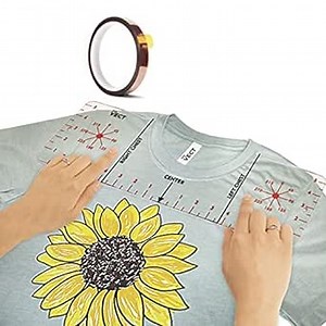 VECT Tshirt Alignment Tool - Acrylic Tshirt Ruler Guide for Vinyl Alignment, Shirt Measurement Tool for Vinyl, T Shirt Ruler, T Shirt Rulers to Center Vinyl, Tshirt Measurement Tool for Heat Press
