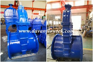 [Hot Item] DN 700-1200 Gear Operated Gate Valve Ductile Iron Ggg50 Rubber Wedge Resilient Seat Gate Valve Water P16 DIN Standard China Factory Gate Valve