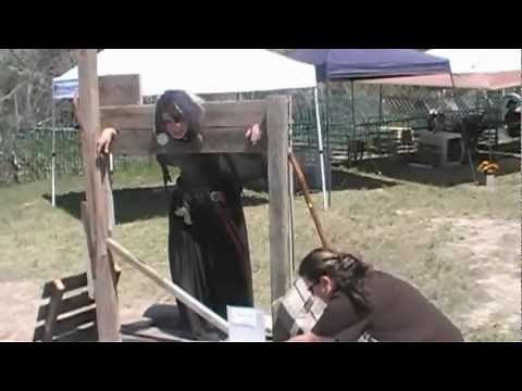 Locked in the Stocks or Pillory Ogden Utah Renaissance Faire