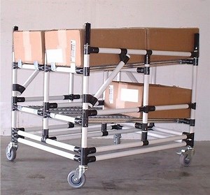 [Hot Item] Modular Pipe and Joint System for Industrial Carts Workstations Flow Rack Kpi Boards and Different Kitting and Handling Racks