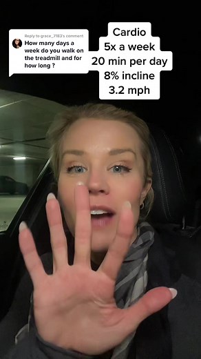 Replying to @grace_7183 20 min 5x a week #fyp #weightlosstransformation #womensweightlosstips #womensweightloss #cardio #weightlossmotivation