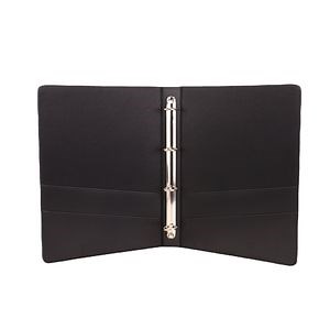 [Hot Item] Custom Leather 3-Ring Portfolio Binder A4 Letter File Folder Document Organizer Holder