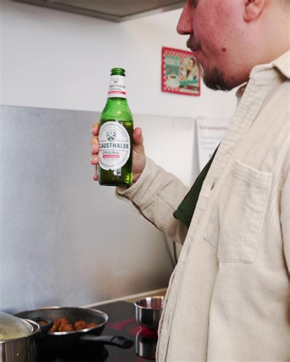 The perfect comfort combo: Pasta & Clausthaler. 🍝 #Non-alcoholic | Clausthaler