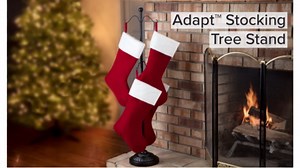 Haute Decor Adapt Adjustable Metal Christmas Stocking Tree Stand