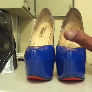 Blue stilettos