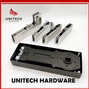 [Hot Item] 120 Kgs Glass Door Fitting Double Cylinder Floor Spring Door Closer Fitting