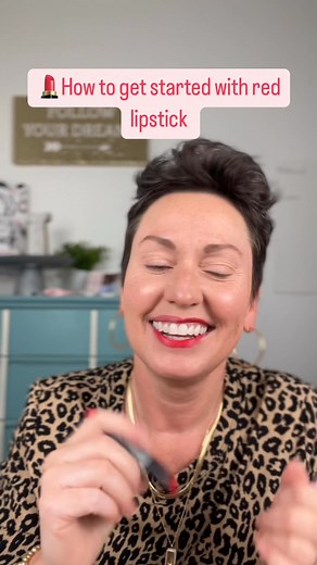 Are you ready for red???😍 #over40makeup #red #redlipstick #trynewthings #boldlip #over50makeup | Julie Burris Beauty