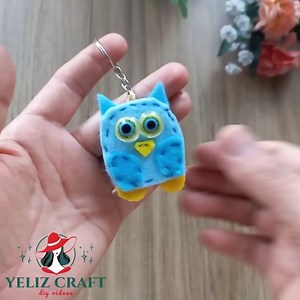 3.6K views · 78 reactions | Cute owl key chain tutorial 﫶 | Yeliz Craft | Facebook