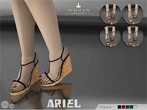 Los Sims 4 Mods - Ropa Nueva Para Mujer (Tacones Abiertos De Cuña 1)