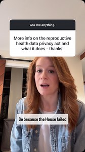 Ask Me Anything: More info on the reproductive health data privacy act and what it does please? | Mallory McMorrow