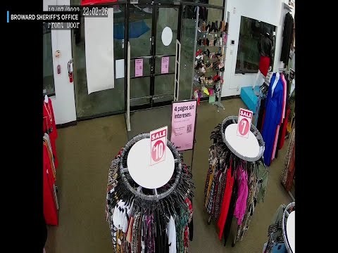 BSO: Surveillance video captures shoplifter locked in store