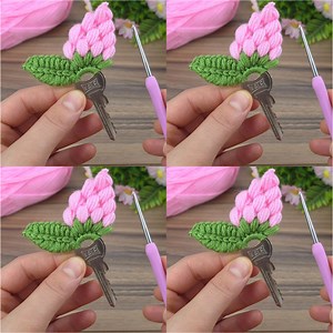 21K views · 65 reactions | "DIY Crochet Flower Key Holder – Easy and Adorable! #crochet #knitting #crafts -gözde | My Hobby | Facebook