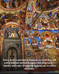 Tucked deep in the Rila Mountains, the Rila Monastery is more than just a spiritual sanctuary—it’s the heart of Bulgarian heritage. With its striking black-and-white arches, colorful frescoes, and golden domes framed by pine forests, every corner feels like stepping into a living painting. 🎨⛪ Discover centuries of history, faith, and art with a local guide who reveals the legends that echo through these sacred halls. 🌿✨ #RilaMonastery #BulgariaTravel #HiddenGems #UNESCO #TravelBulgaria #Cultur