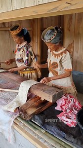 The Megalithic Culture of Central Sulawesi | Cloth from Tree Bark These women in Central Sulawesi are producing clothing made from tree bark. With a combination of stone hammers of different sizes and textures they flatten the bark which is then processed into beautiful wedding dresses. This tradition is probably as old as the megalithic statues and stone jars that can be found all over the region. #kalamba #centralsulawesi #napuvalley #behoavalley #badavalley #indonesia #sulawesi #lostcivilizat