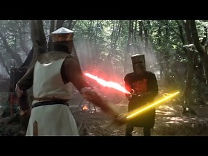 Monty Python Black Knight Fight But They Got Lightsabers