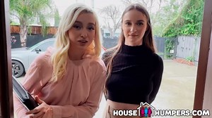 Lexi Lore & Hazel Moore Hot Real Estate Agents Give Homeowner Full Service Threesome Facial