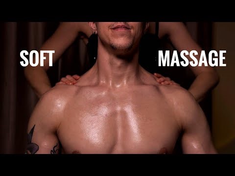 Cozy ASMR for Him | Gentle Oiled Back & Shoulder Massage with Warm Oil (No Talking)