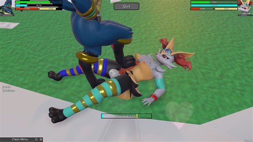 Lucario vs Braixen! Heroine Rumble 2 Futa X Futa