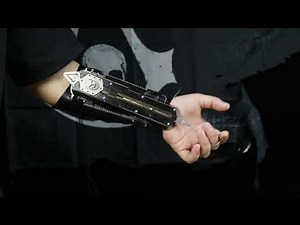 Dual Action Black Flag Metal Hidden Blade