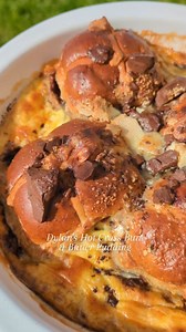 Easter pudding idea | Syniad pwdin y Pasg 🐣 Why not try this Hot Cross Bun & Butter Pudding this weekend - A simple recipe that will be the talk of the table this Easter! Pick up a pack of four of our Hot Cross Buns from the General Store, & fill with butter & chocolate hazelnut spread. In a jug, mix two eggs, 200ml milk, 100 ml single cream, teaspoon of cinnamon, teaspoon of sugar, then pour over the hot cross buns in an ovenproof dish. Top with chocolate chips or chunks if you wish. Bake at 1