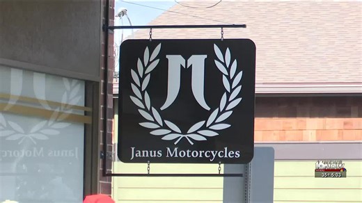 Janus Motorcycles in Goshen building a new bike