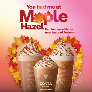 Fall in love with the new taste of Autumn 😋🍁 Our delicious Maple Hazel range is available now! #parkwayretailpark #costacoffee | Parkway Retail Park