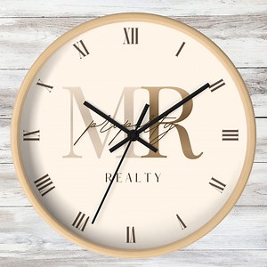 Custom Business Logo Wall Clock: Branded Decor - Etsy Canada