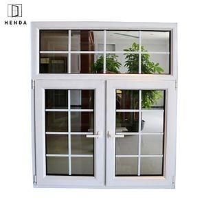 [Hot Item] Us Standard French Casement Window Frame Grill Swing Double Lowes Glass Aluminium Casement Window