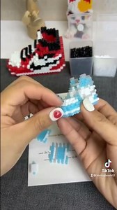 Basketball shoes craft handwork #perlerbeads #shorts #tiktok