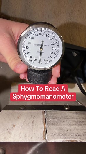 HOW TO READ A MANUAL BLOOD PRESSURE #bloodpressure #manualbloodpressure #nursing #nursingstudent #nursesoftiktok