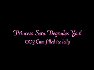 Princess Sera Cum Filled Ice Lollipop