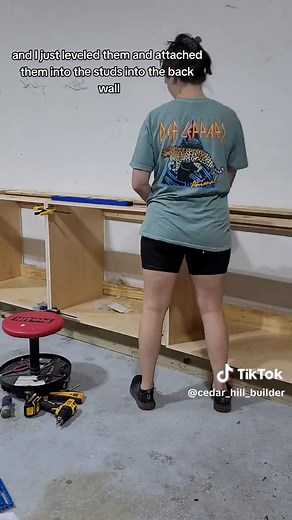 DIY Butcher Block Countertop Installation in Garage Renovation Project
