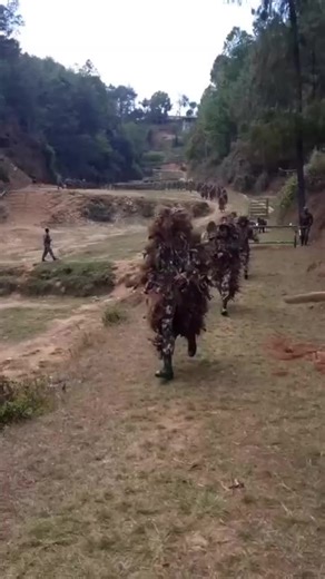 Nepal Army Training Exercise: Camouflage Techniques