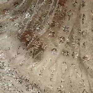 Sequin embroidered Lace Fabrics Exclusively available at Signora...